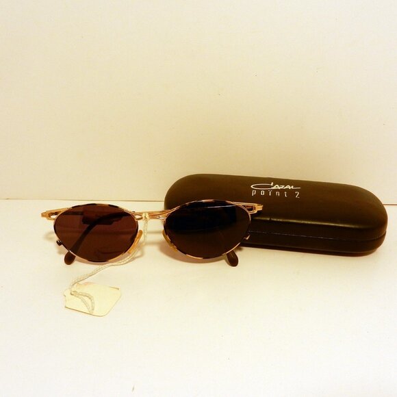 Cazal Point 2 Accessories - Cazal Point 2 MOD 1118COL.612 Large Black Tortoise/ClassGold NOS Sunglasses 3596